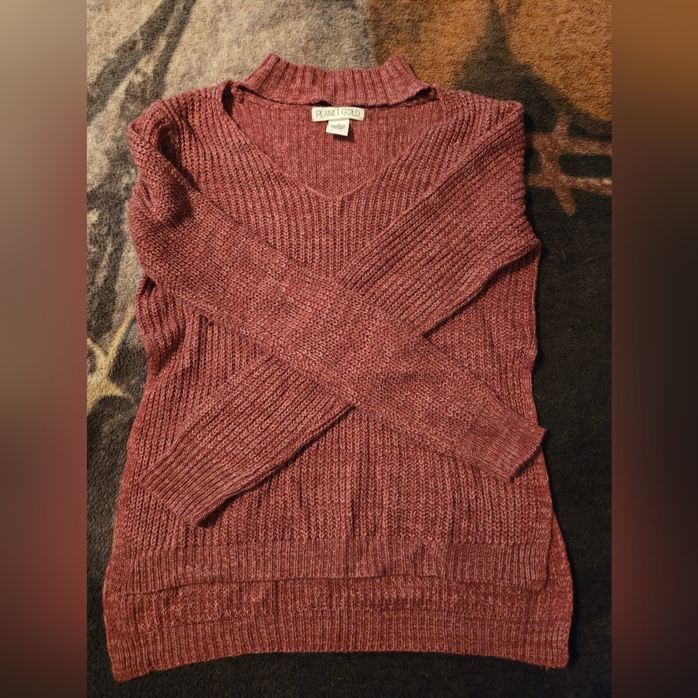 Womens Planet Gold sweater